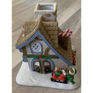PartyLite Tealite  Candle Holder Santa's Workshop P0269 Christmas House